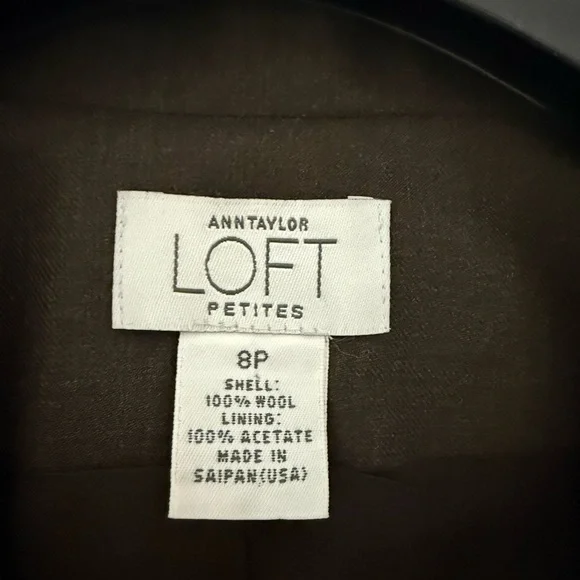 100% Wool Ann Taylor LOFT Petite Women's Blazer - Picture 3 of 4